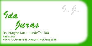 ida juras business card